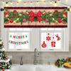 Vánoční krátké závěsy Veselé Vánoce Dekorace pro domov 2025 Navidad Natal Závěsy Volán Vánoční ozdoba Nový rok 2026