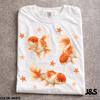 Ranchu Goldfish Shirt, Comfort Colors Goldfish Tshirt, Fish Lover Gift, Aquarium Fish Tee, Watercolor Japanese Goldfish Shirt