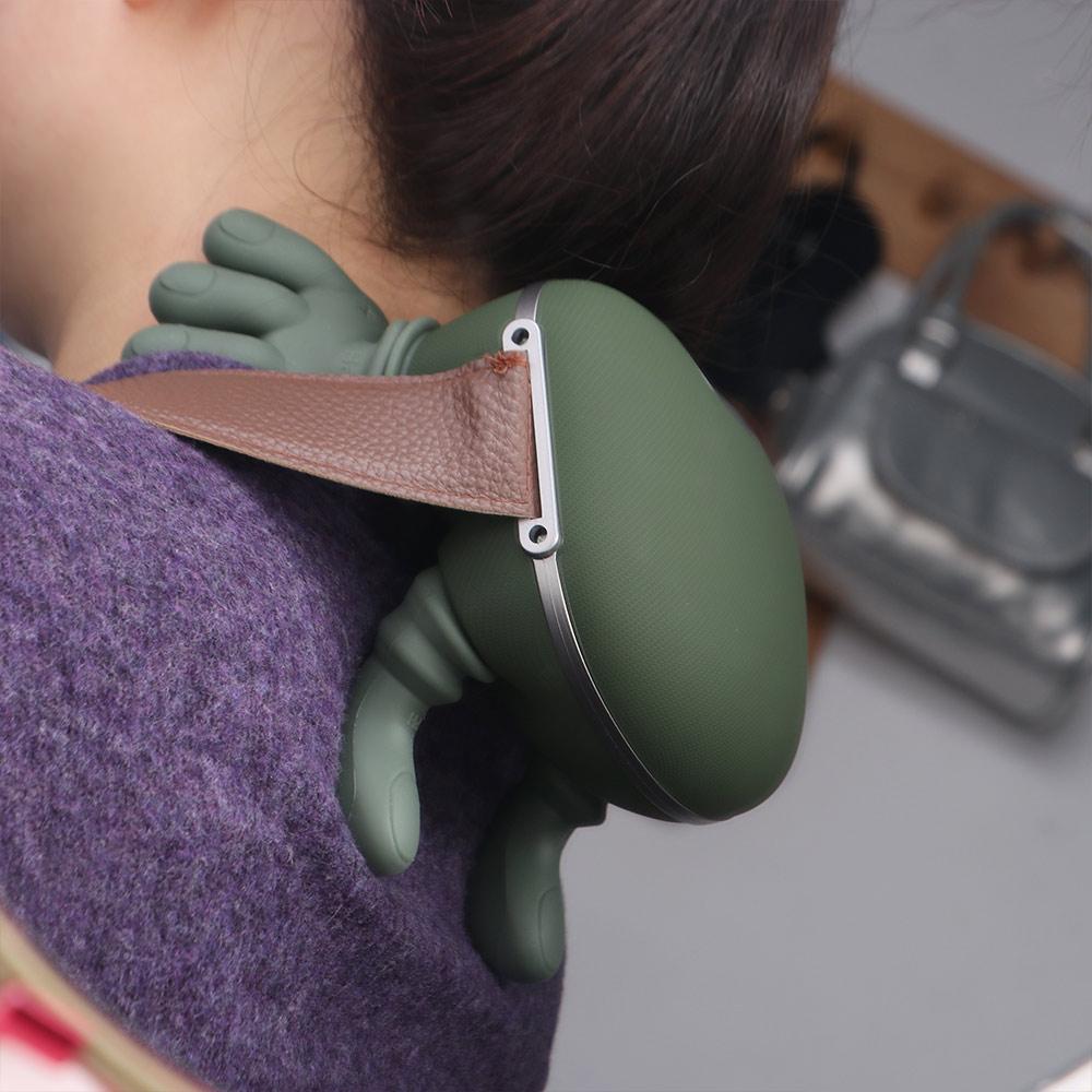 Bionic Hand Heated Neck Massager 4D Kneading Massage Pillow Cervical Massage Device  Home Office