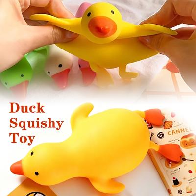 New Stress Relief Duck Stretch White Goose Squishy Toy Cartoon Animal Slow Rebound Fidget Toy Vent Decompression Gift for Kids