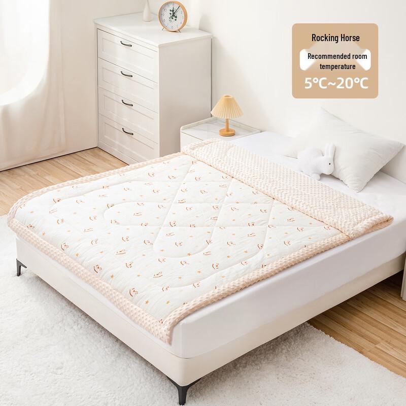 

Thickened All-Season Machine Washable Warm Fleece Quilt
