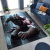 Classics God of War Kratos 3A Game Gamer Rug for Bedroom Living Room Sofa Home Doormat Decor, Large Kids Play Non-slip Floor Mat