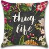 New Nordic Green Plant Printed Pillow Case Sofa Pillow Leaf Series Decorative Pillow Linen