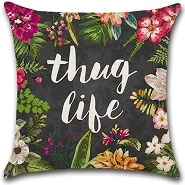 New Nordic Green Plant Printed Pillow Case Sofa Pillow Leaf Series Decorative Pillow Linen
