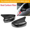 Carbon Fiber Rear View Mirror Cover Rearview Cap Wing Side For Infiniti G25 G35 G37 2007-2014 Car Exterior Accessories Auto Trim