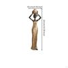 African Woman Figurine Ethnic Statue with Bowl Decorative