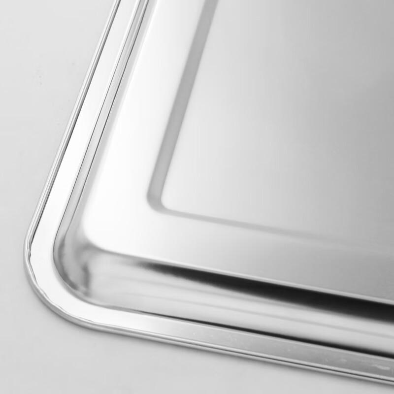 Guroo 304 Stainless Steel Rectangular Multipurpose Tray (5-Pack)