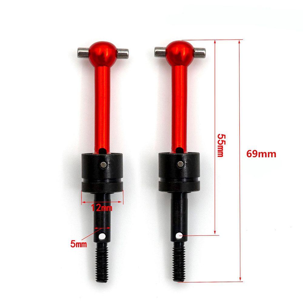 4Pcs Metal Drive Shaft High Strength Upgraded Part for TT-01 TT-02 1/10 RC Car