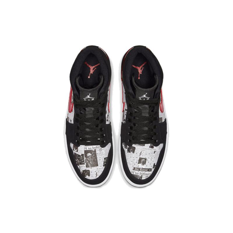 Air Jordan 1 Mid Se 'Newspaper Air Times' Jordan 852542-061