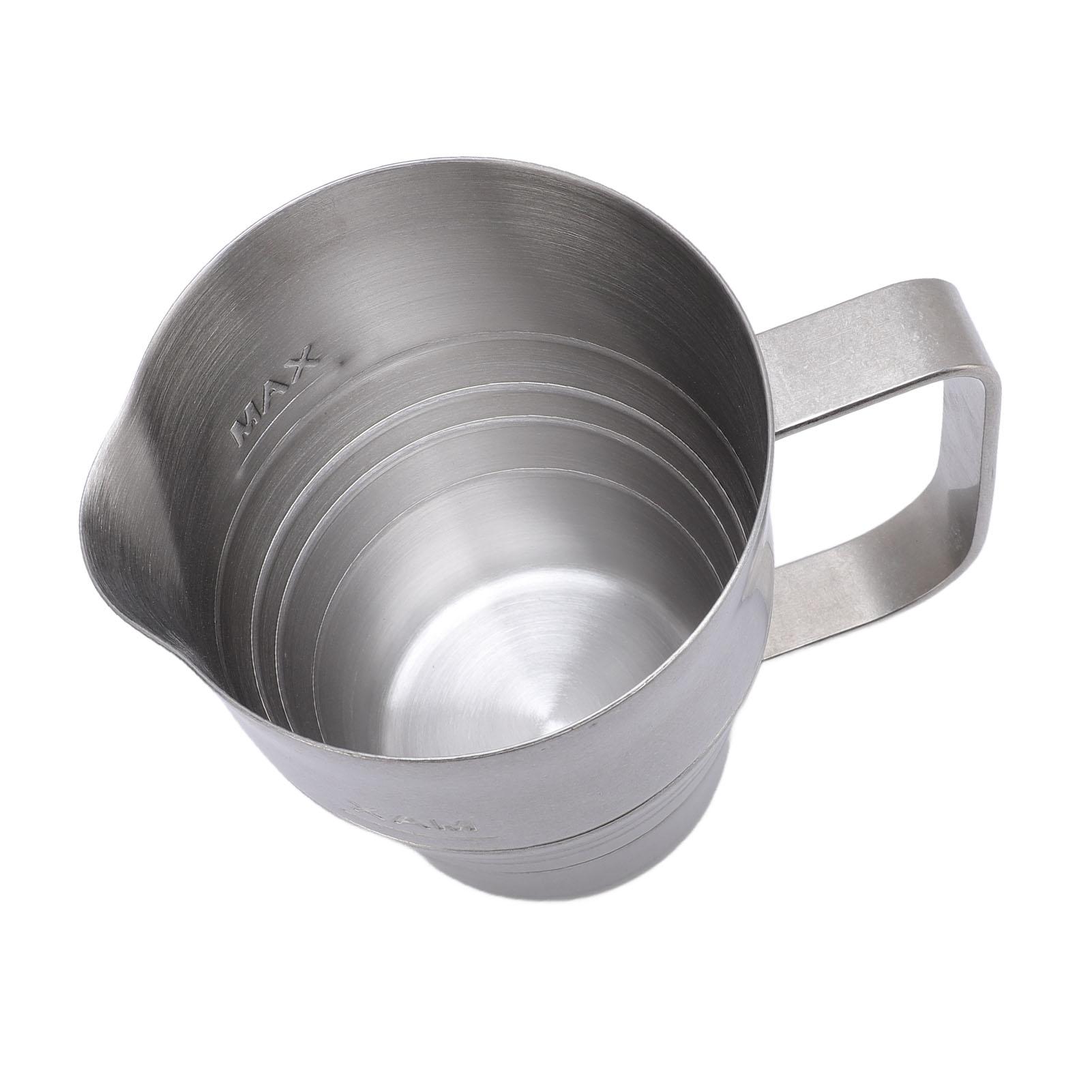 

Milk Frothing Pitcher 304 Stainless Steel Rustproof Multipurpose Coffee Milk Frother Cup for Bar Home Coffee Shop