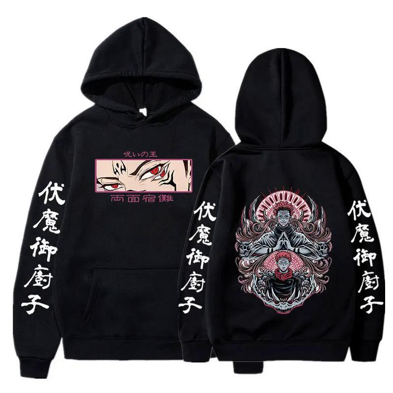 Anime Jujutsu Kaisen Hooded Ryomen Sukuna Hoodie