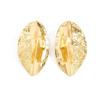 Ingemark Vintage Gold Color Pleated Leaf Stud Earrings Women Exaggerated Irregular Metal Earrings Wedding Banquet Party Jewelry