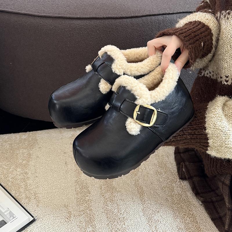 

Women s thick-soled winter lightweight warm winter cold padded snow boots non-slip wear-resistant casual sneakers cotton boots Le Fu shoes 40 чорний