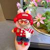 First to Third Generation Labubu Doll 17cm Red Knitted New Year Sweater with High Energy Design