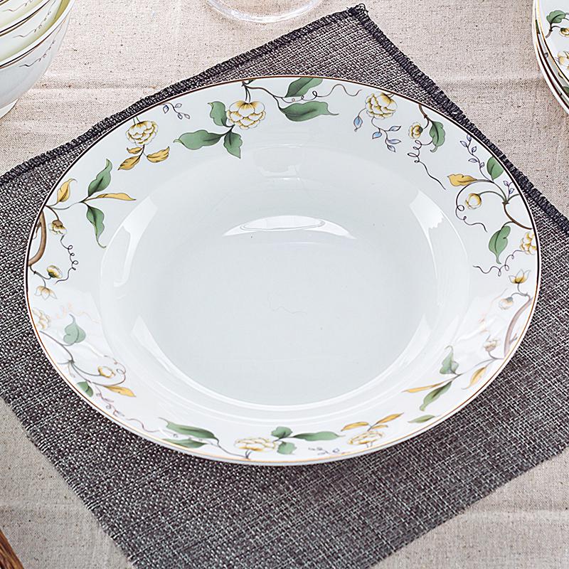 7-Inch Round Bone China Porcelain Plate - Chinese Style Tableware