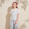Girls' Fake Two-Piece Short Sleeve T-Shirt