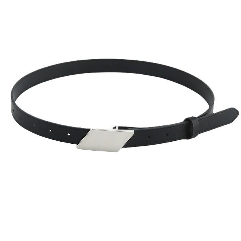 New Arrival Women's Denim Belt Decorative Belt Versatile Casual Belt Smooth Buckle Korean Style Fashion Belt