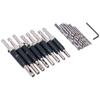 17pcs Hinge Drills Set Self Centering Door Drill Bit Kit with Hex Wrench for Woodworking
