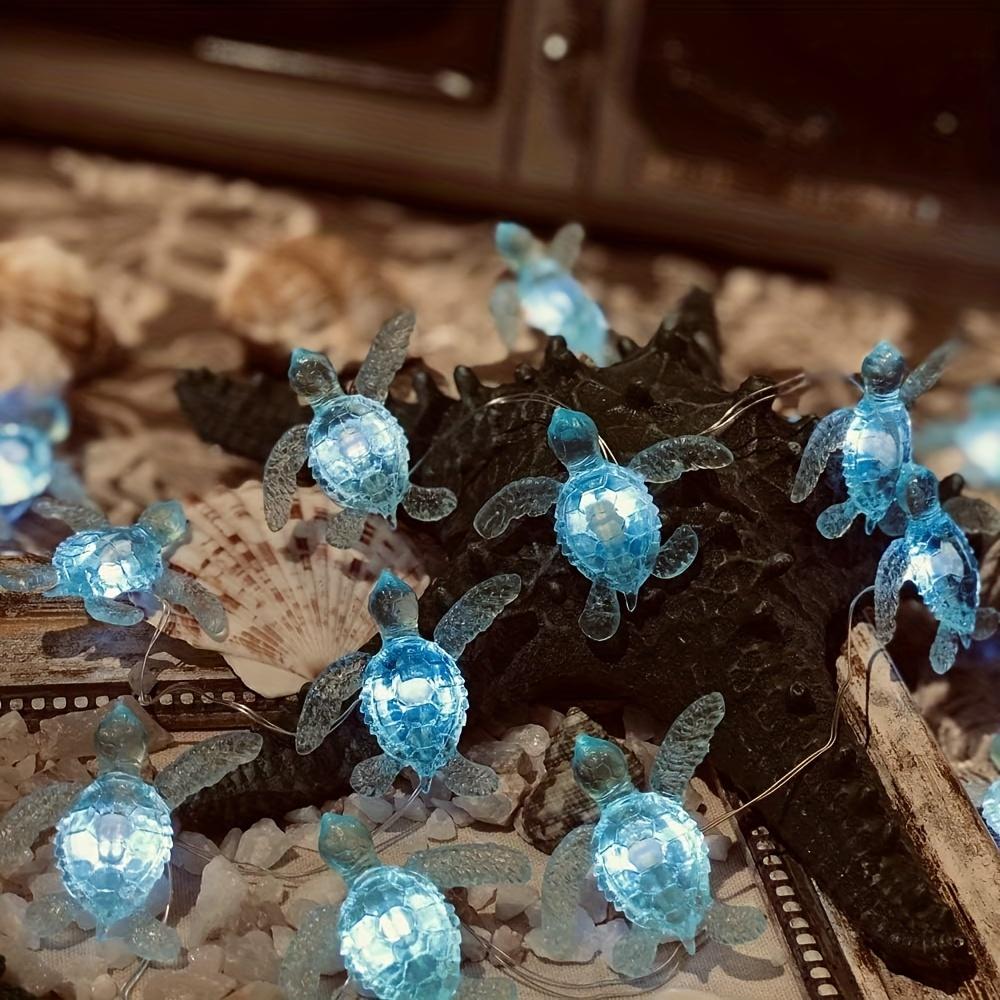 Ocean Themed String Light Sea Turtle Colorful Party Decorative Indoor Outdoor Nautical String Light Festival Birthday Lamp Decor