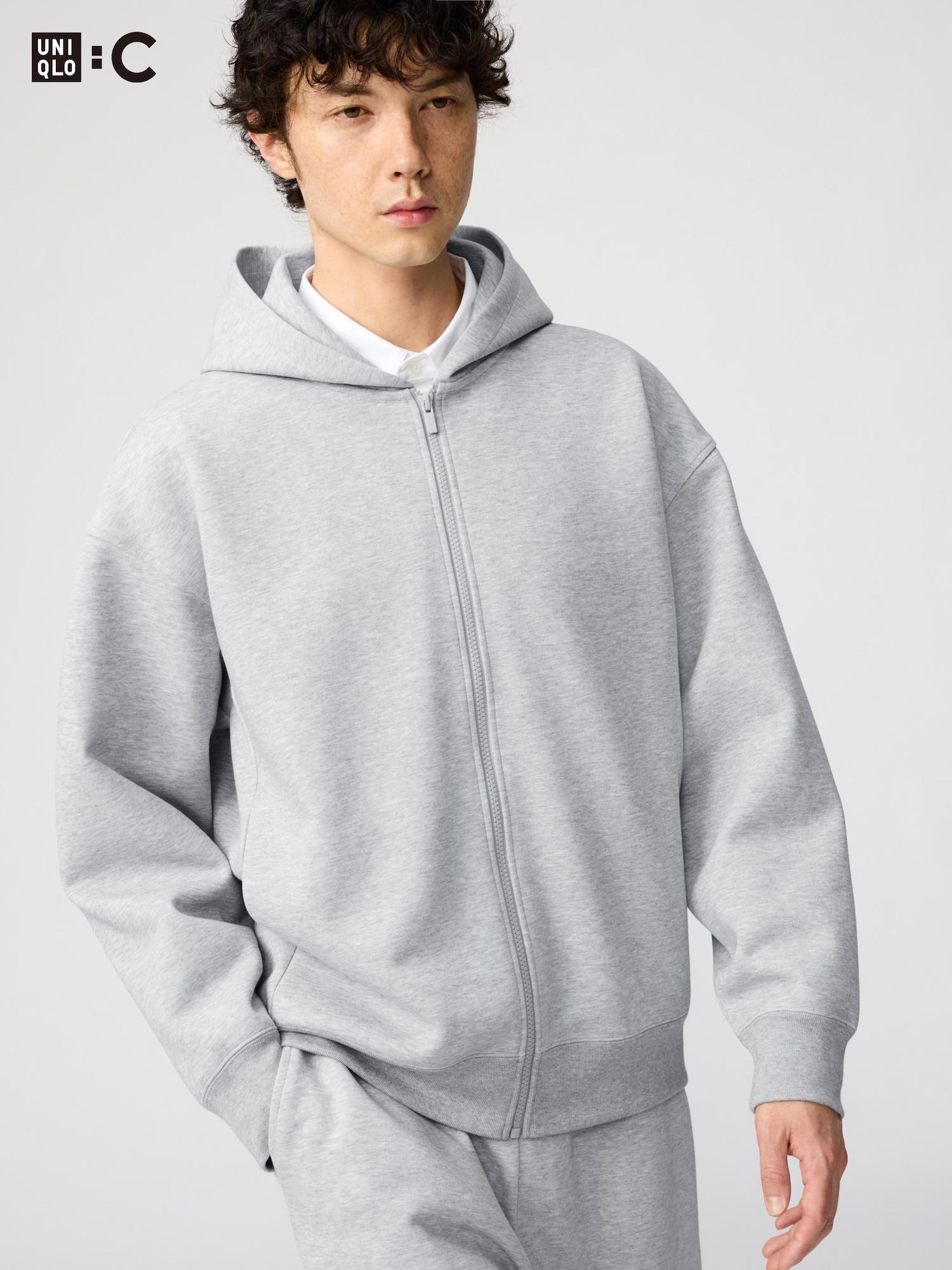 

Uniqlo Japan Толстовка Oversize с капюшоном на молнии 03 GRAY/S
