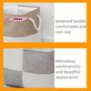 M-40x30x30CM Sundries Sorting Basket Linen Folding Storage Box Home Supplies Organizer for Socks Underwear Baby Toys