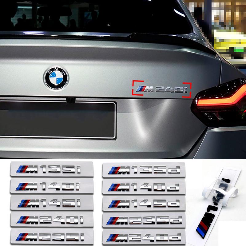ABS Car Letters M Logo Sticker Rear Trunk Emblem Badge For BMW Mlogo M125i M135i M140i M235i M240i M320i M330i M340i M350i M440i YR53