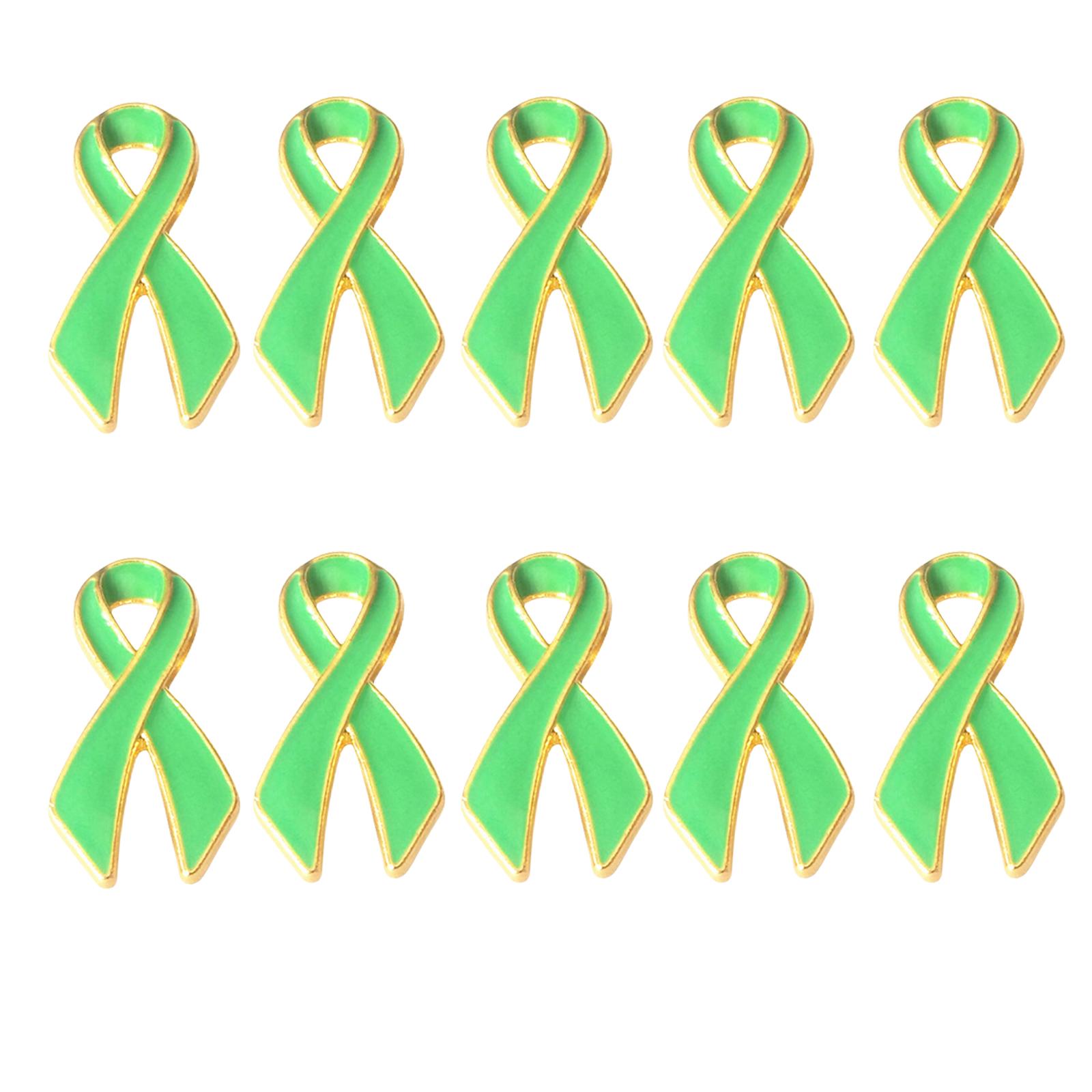 

Набор из 10 уникальных ленточных брошей-значков, стильные ленточные броши-булавки, идеально подходящие для вечеринок и праздников зелёный