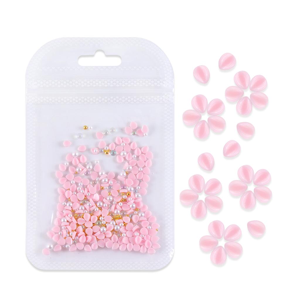 

150 шт. розовые резные лепестки для ногтей, украшения цветов, аксессуары для ногтей, принадлежности для самостоятельного дизайна женских ногтей