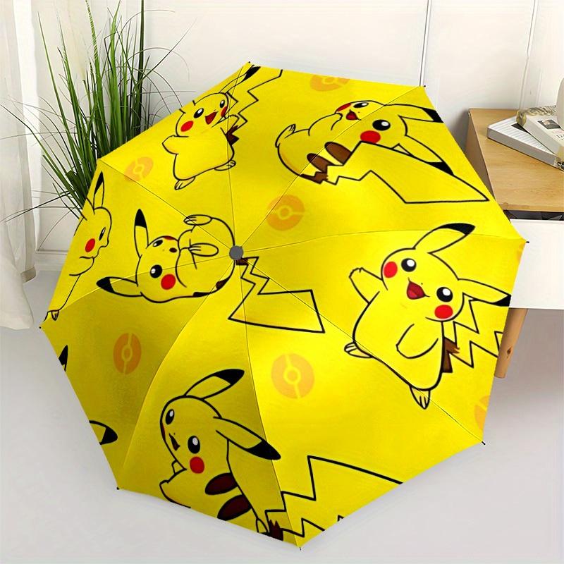 1pc Pikachu, Pokémon Design Automatic Open/Close Umbrella - Compact Travel Umbrella, Perfect Gift for Friends -Intricate Design Umbrella Yy250811075
