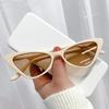 Retro Cat Eye Solbriller UV400 Shades Vintage Små Trekant Solbriller Hip Hop Briller Kvinner Kvinnelige Trendy Briller