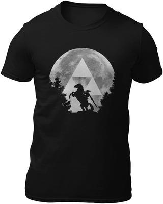 Men T Shirt Moon Link Horse