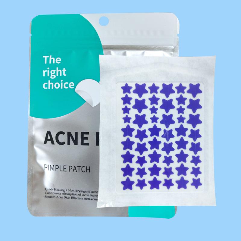 40-Star Acne Patches: Cute Hydrocolloid Covers for Absorbent Pus Removal, Anti-Acne Day & Night Use