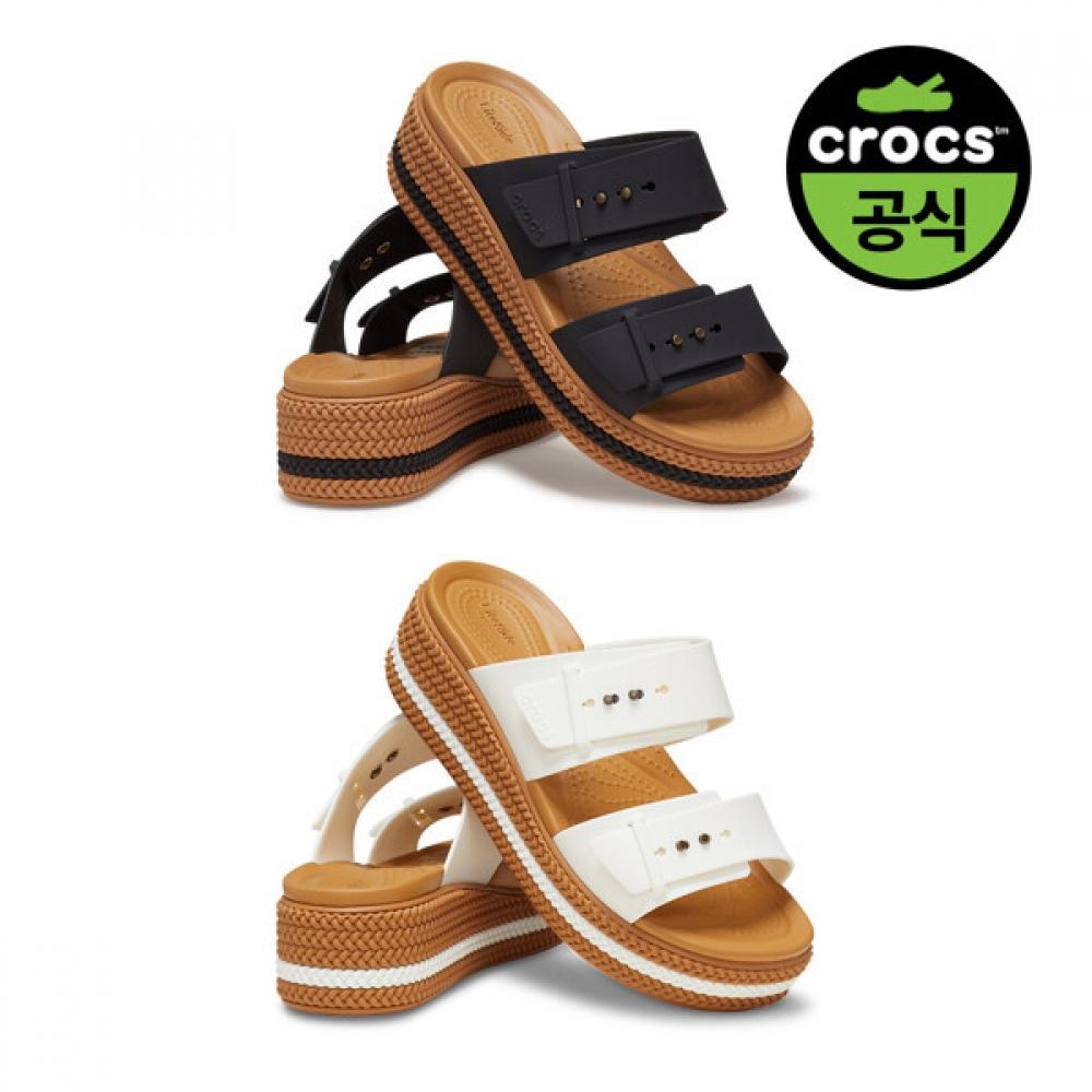 

CrocS Women S Brooklyn Woven Buckle 2 optionS BLACK(Z001)/W6(230)