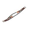 Smartwatch Band Leather Watch Replacement Wrist Strap Ethnic Vintage Style for Fitbit LuxeBrown