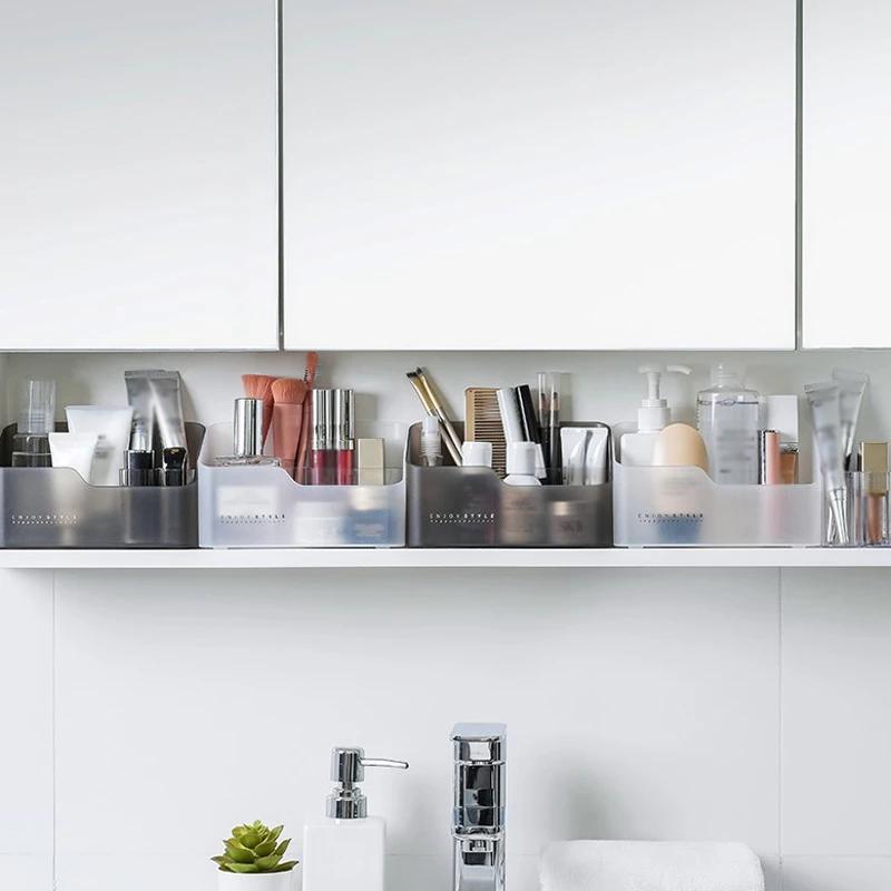 Plastic Makeup Organizer Storage Box Cosmetic Lipstick  Box Case Holder For Home School Table