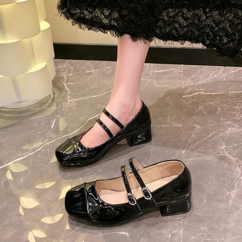 Women Pumps Spring Autumn Fashion Quality Women Shoes Low Heel Square Square Toe Comfortable Sexy Heels Women Zapatos De Mujer