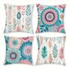 1/4pcs Floral Patterned Pillowcases for Cozy Decor Sofa Cushion Cover Home Bedroom Room Decoration