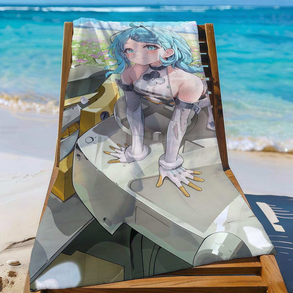 Game Seed Zenless Zone Zero Towel Sports Quick Dry Travel Camping Gear Sandproof Soft Light Large Beach Towel