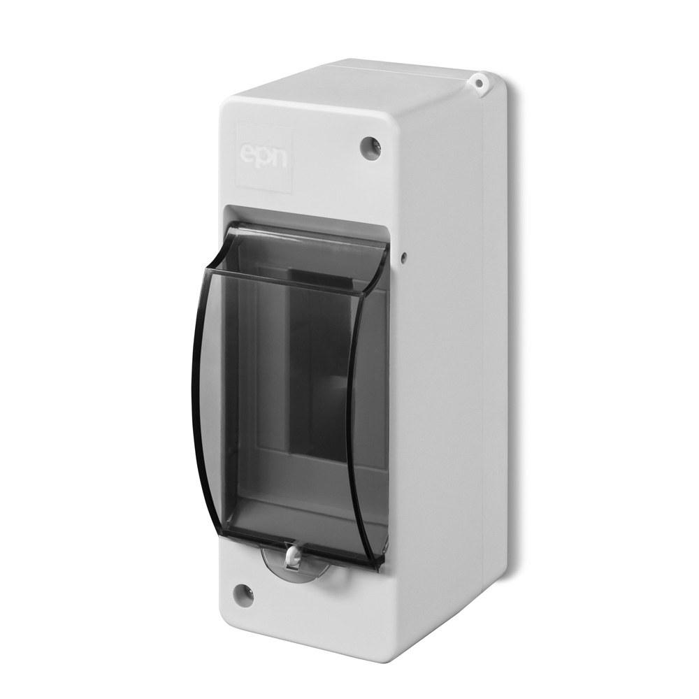 Surface-mounted Housing, 2-module, with Glass, IP30D