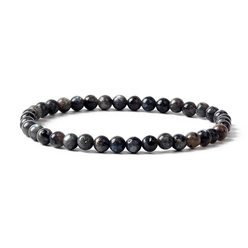 Reiki Natural Stone Bracelets For Women Men 4MM Beads Stretch Bracelet Wholesale Agate Lava Tiny Bangles Handmade Simple Jewelry