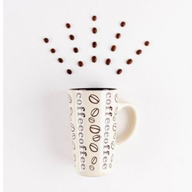 Kaffeebohnen Große Tasse (Elfenbein)