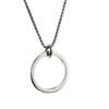 Stainless Steel Creative Circle Ring Pendant Women's Necklace