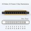 10-otworowa harmonijka ustna tonacji C Blues Harp Harmonijka ustna Obudowa z brązu fosforowego Diatoniczny zestaw harmonijkowy dla początkujących dla dzieci