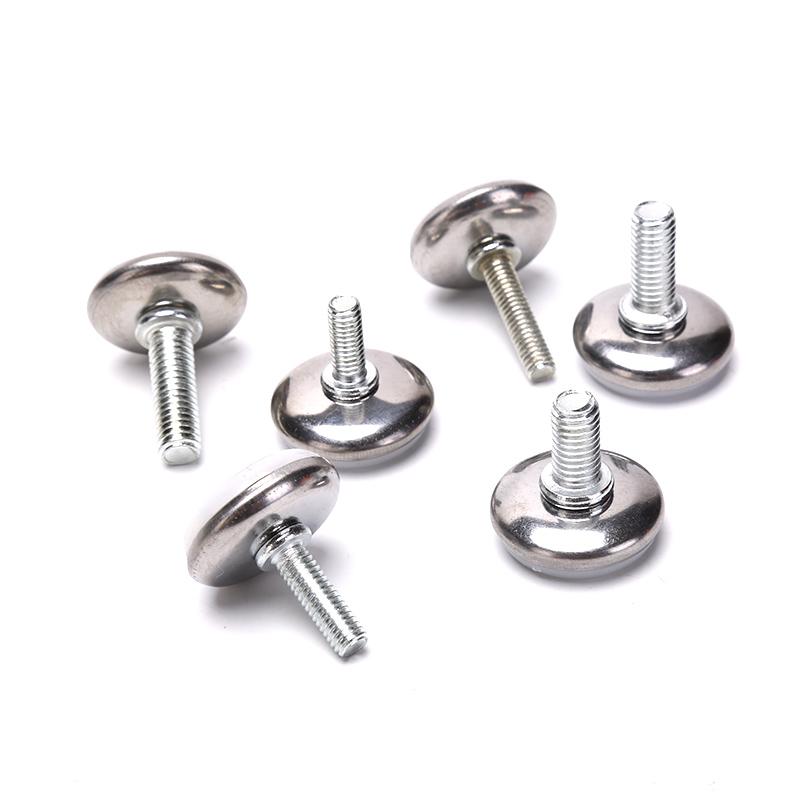 4 buc. M6 M8 15/20/25Mm Picioare de mobilier din oțel reglabil pentru masă de bază anti-alunecare