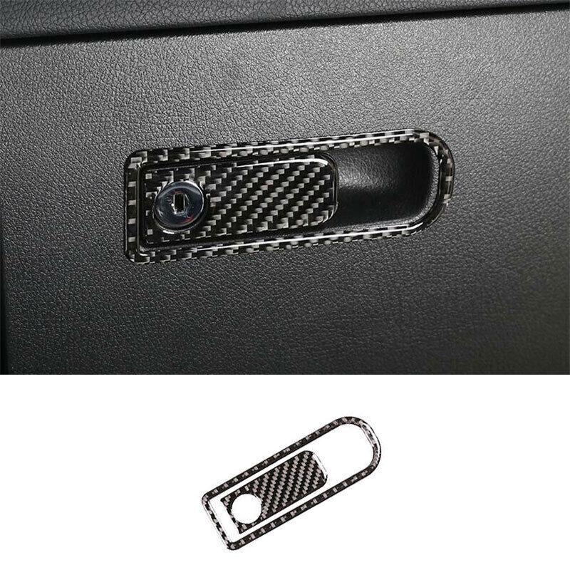 For Benz GLB - Carbon Fiber Vinyl Co-Pilot Storage Box Handle Cover Trim