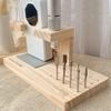 1pcs Nail Drill Machine Bits Wooden Holder Durable For Nail Training Nail Art Accessories DIY Manicure Tools Box Display Box