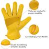 Top-grain Cowhide Leather Gardening Work Gloves Heavy Duty Driver Truck Construction Farm Yard Working Safety Gloves