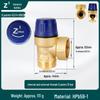 4-6 Minute Thickened Brass Angle Safety Relief Valve with Automatic Drain for Solar Water Heaters
