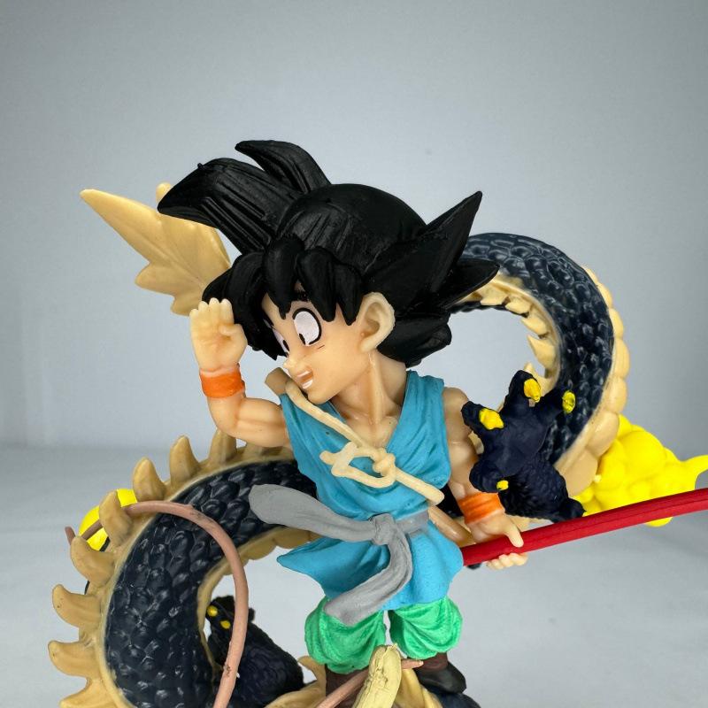 Dragon Ball Goodbye Sun Wukong Figure Dou Yun Shenlong Statue Animation Model Car Chassis Ornament Saiyan