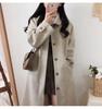 Women's Plus Size Korean Style Woolen Overcoat - Mid-Length, Slimming, Thickened for Autumn/Winter 2025.